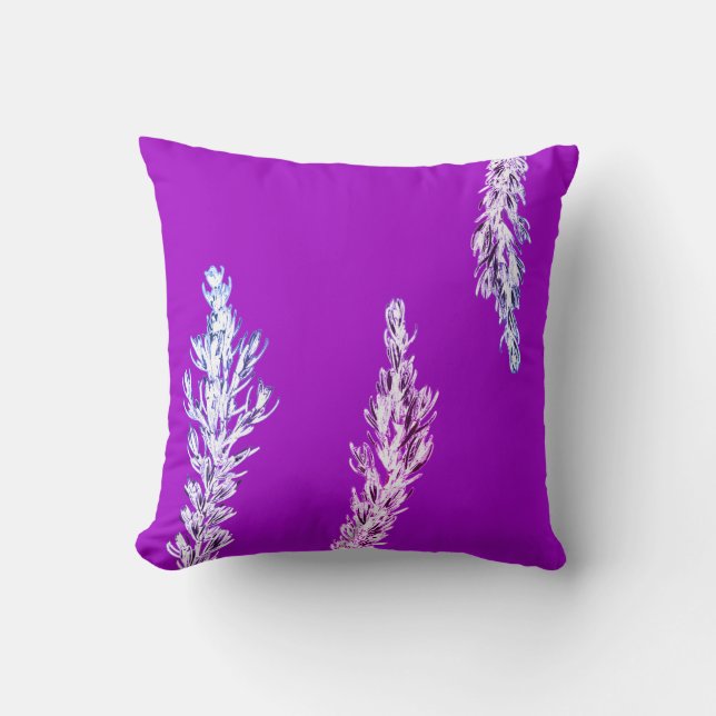 Rosemary Herb Blätter Branch Cushion Throw Kissen (Vorderseite)