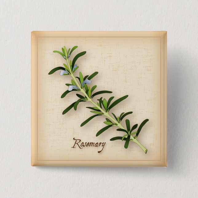 Rosemary Herb Button (Vorderseite)