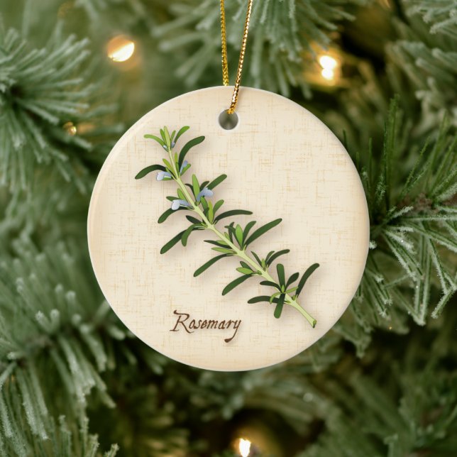 Rosemary Herb Keramikornament (Baum)