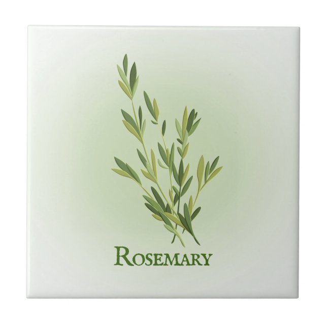 Rosemary Herbal Design Keramik Tile Fliese (Vorderseite)