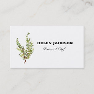 Rosemary Herbs Koch Business Card Visitenkarte