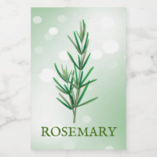 Rosemary Herbs Label Lebensmitteletikett