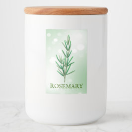 Rosemary Herbs Label Lebensmitteletikett