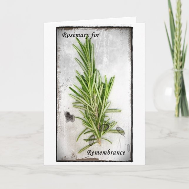 Rosemary Karte (Vorderseite)