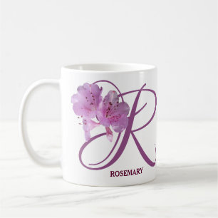 Rosemary name Pink Rosa Blume boho Kaffeetasse