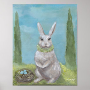 Rosemary Rabbit - Druck Poster