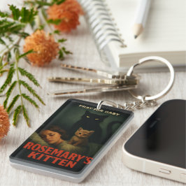 Rosemary’s Kitten – Vintage Horror Cat Parody Schlüsselanhänger