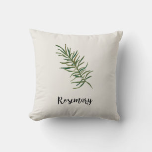 Rosemary Spring Herb Throw Kissen