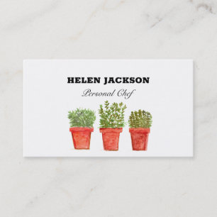 Rosemary Thyme Sage Herbs Business Card Visitenkarte
