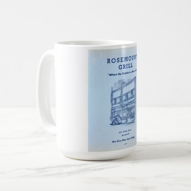 Rosemount Grill Menu-Tasse Kaffeetasse (Vorderseite Links)