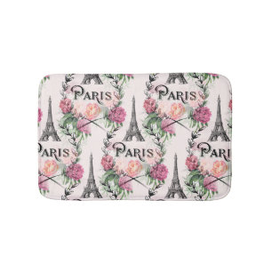 Rosen-Bad-Wolldecke Paris Vintage rosa Badematte