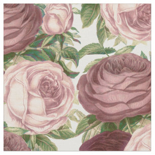 Rosen-Blumen Burgunders Vintagen Land Chic rosa Stoff
