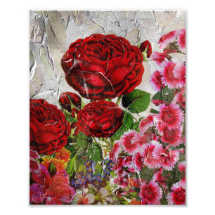 Rosen-Blumen-Garten Fotodruck