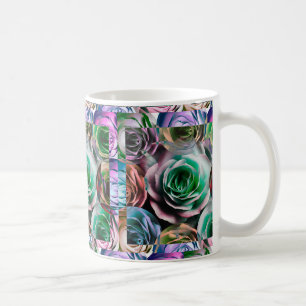 ROSEN BLUMEN KÜNSTLERISCHER STIL KAFFEETASSE