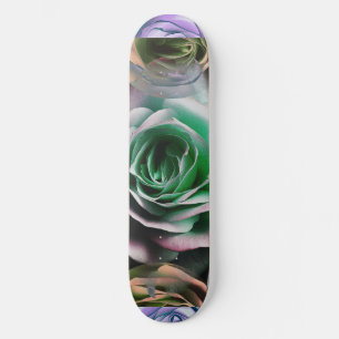ROSEN BLUMEN KÜNSTLERISCHER STIL SKATEBOARD
