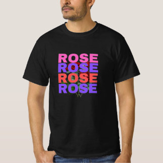 Rosen-Blumen-Typografie-T-ShirtT-Shirt T-Shirt