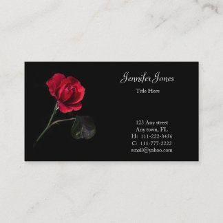 Rosen-Blumengeschäfts-Karte Visitenkarte
