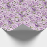 Rosen-Blumenlavendel-lila Muster Geschenkpapier<br><div class="desc">Diese Rosen in den Schatten des Lavendels und Lila auf diesem Verpackungspapier stellen eine elegante Geschenkverpackung und für in Handarbeit machende Projekte des Papiers einschließlich decoupage her. Entworfen durch weltberühmtes Künstler ©Tim Coffey.</div>