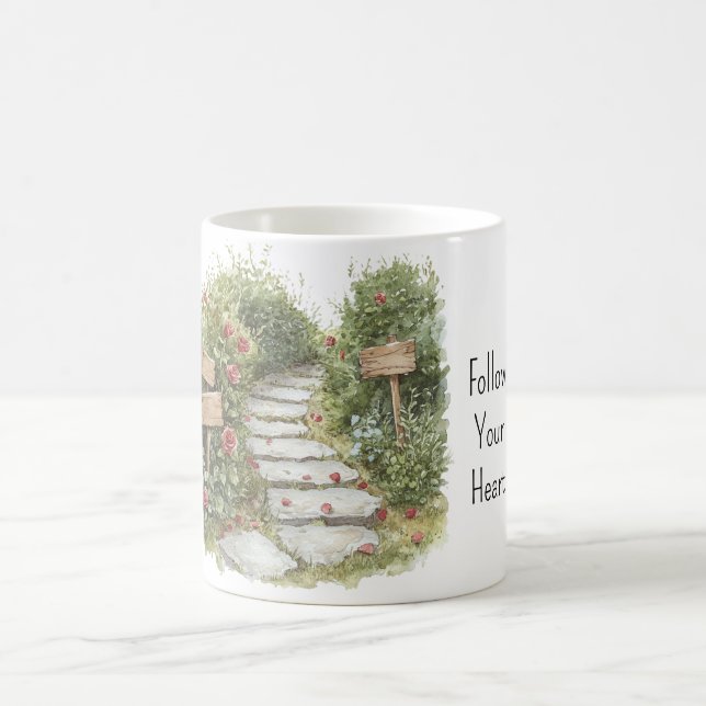 Rosen Blumensteinpfad Kaffeetasse (Mittel)