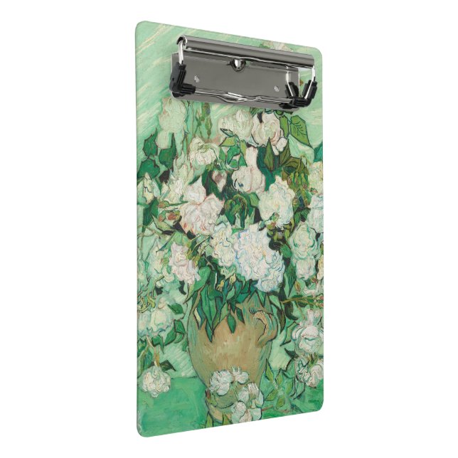 Rosen - Blumenstrauß Mini Klemmbrett (Schrägansicht)