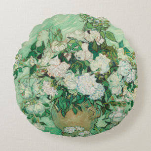 Rosen - Blumenstrauß Rundes Kissen