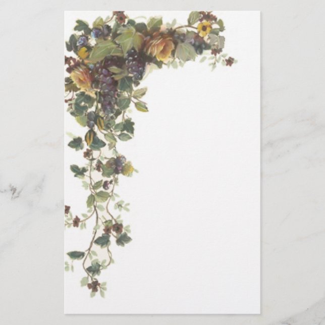 Rosen-Briefpapier Briefpapier (Vorderseite)