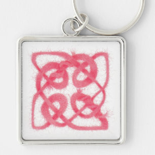 ROSEN CELTIC KNOT Premium Square Schlüsselanhänger