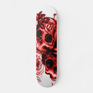 Rosen der Schädel-n Skateboard