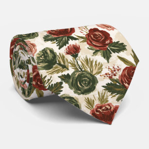 Rosen-Druck Geschäftsmann-Seenahes-Hochzeit Krawatte