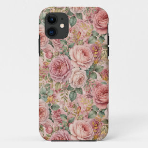 Rosen Dusty Rose Eleganter Charme Sagegrün Gold Case-Mate iPhone Hülle