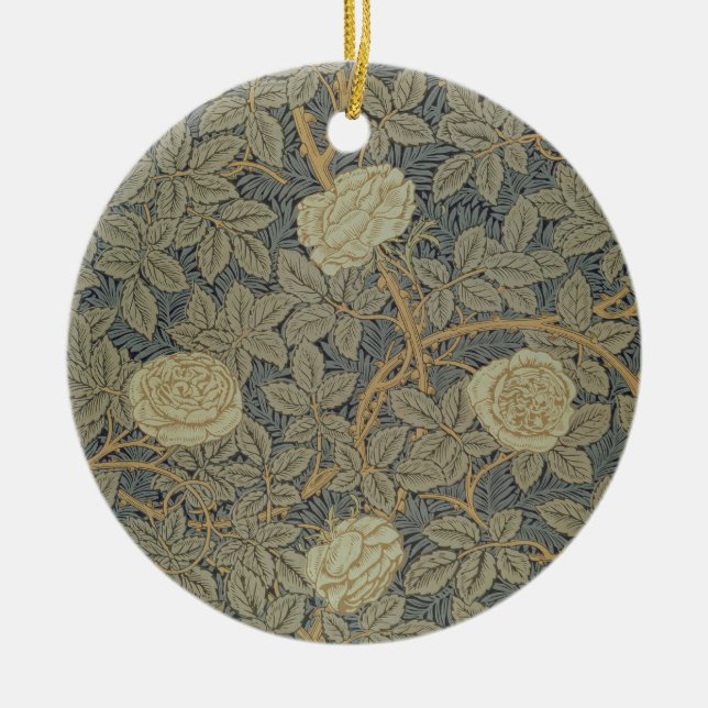 "Rosen" Entwurf Keramik Ornament (Vorne)