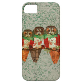 Rosen-Eulen-Jade-Damast iPhone Fall Case-Mate iPhone Hülle