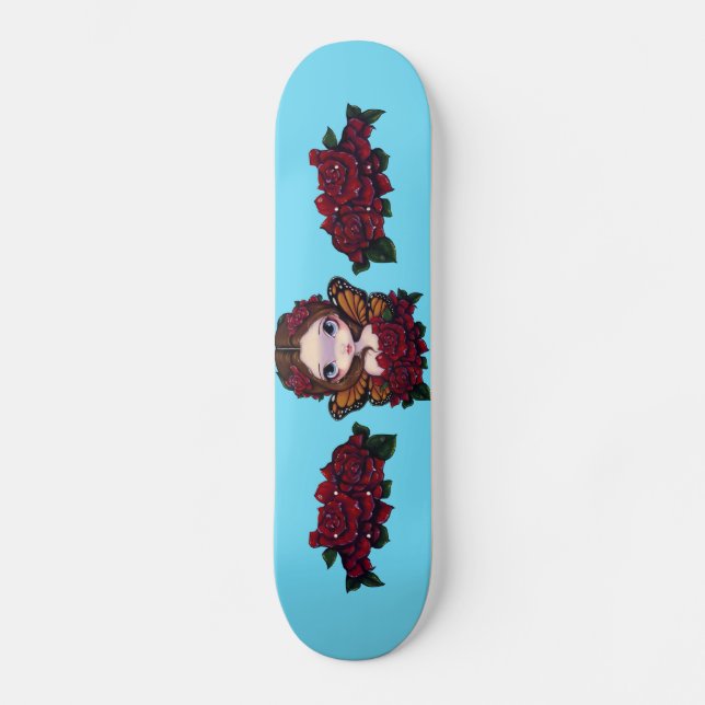 Rosen-FeeSkateboard Skateboard (Vorderseite)