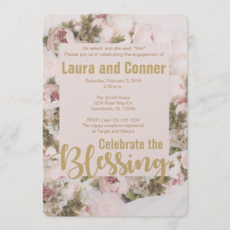 Rosen - feiern Sie die Segen-Einladung Einladung