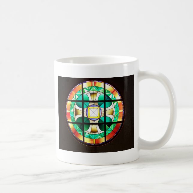 Rosen-Fenster-Kaffee-Tasse Kaffeetasse (Rechts)