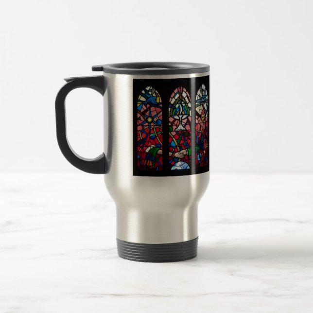 Rosen-Fenster-Reise-Tasse Reisebecher (Links)