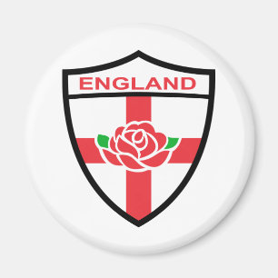 Rosen-Flaggenschild Rugby-Englands englisches Magnet