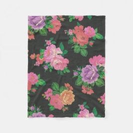Rosen-Fleecedecke der bunten Blume dekorative Fleecedecke