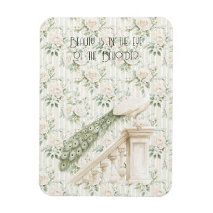 Rosen Floral Pfau Schönheit Ist Magnet