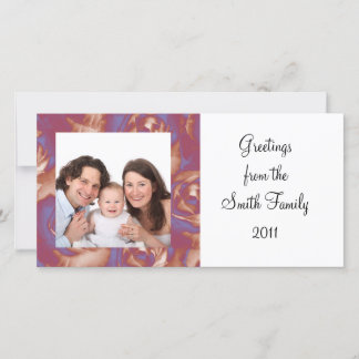 Rosen-Foto Feiertagskarte