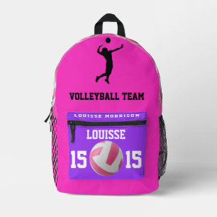 Rosen fuchsia Volleyball Rucksäcke Girls