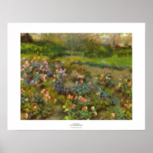 Rosen-Garten durch Renoir schöne Poster