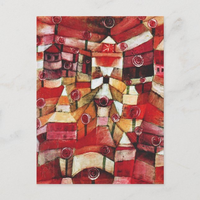 Rosen-Garten-Postkarte Pauls Klee Postkarte (Vorderseite)