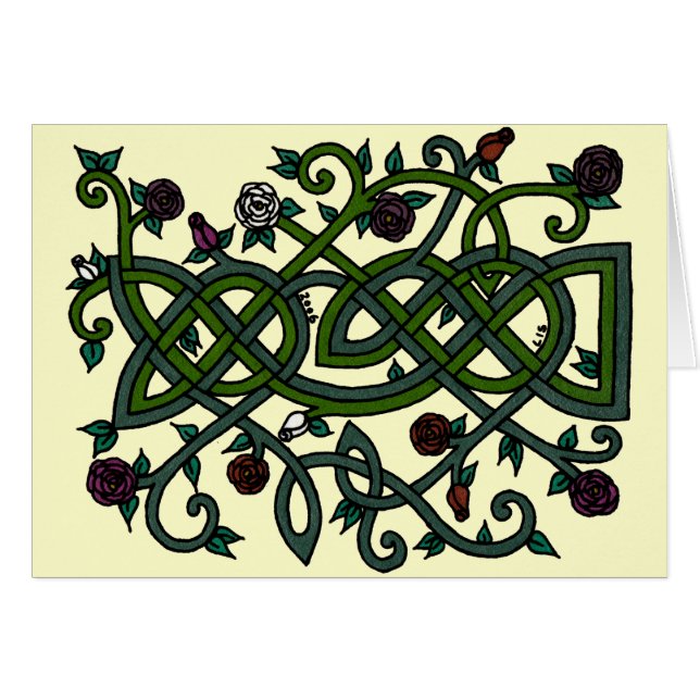 Rosen-Gartenkarte 2 (Vorderseite (Horizontal))