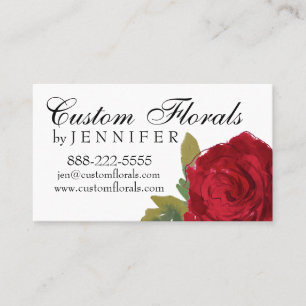 Rosen-Geschäfts-Karte, Florist, Friseur Terminkarte