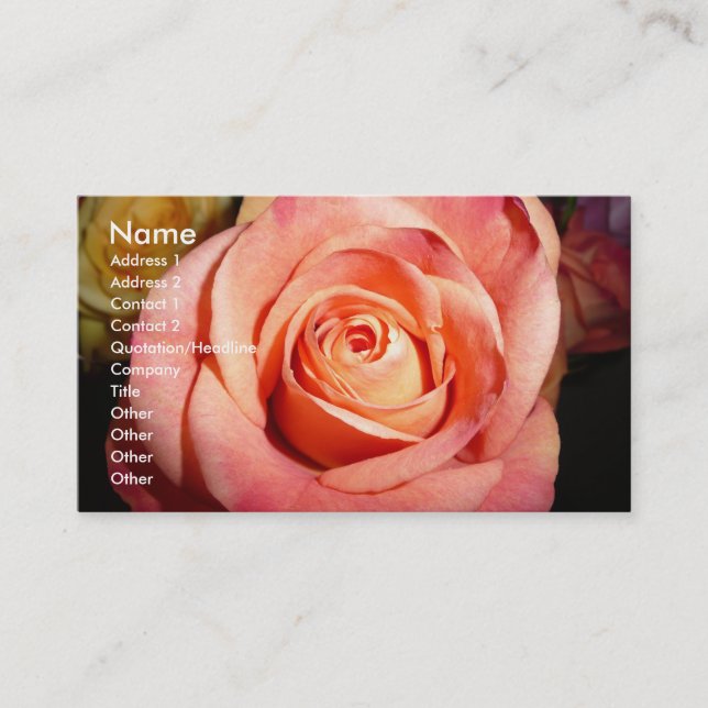 Rosen-Geschäfts-Karten Visitenkarte (Vorderseite)