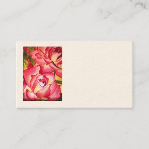 Rosen-Geschäftskarten Hannah Gordon durch Sacha Visitenkarte