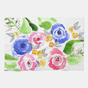 Rosen Geschirrtuch