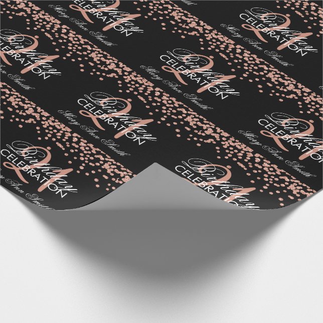 Rosen-Gold21. Geschenkpapier (Ecke)