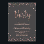 Rosen-Gold30. Geburtstags-Einladung Einladung<br><div class="desc">Rosen-Gold30. Geburtstags-Einladung
Minimalistisch und süß,  überrascht diese Rosengoldeinladung Ihre Gäste!</div>